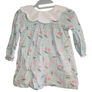 Stitchy Fish Berry Cherry Dress Top Girls Size 5 Springtime Easter Outfit